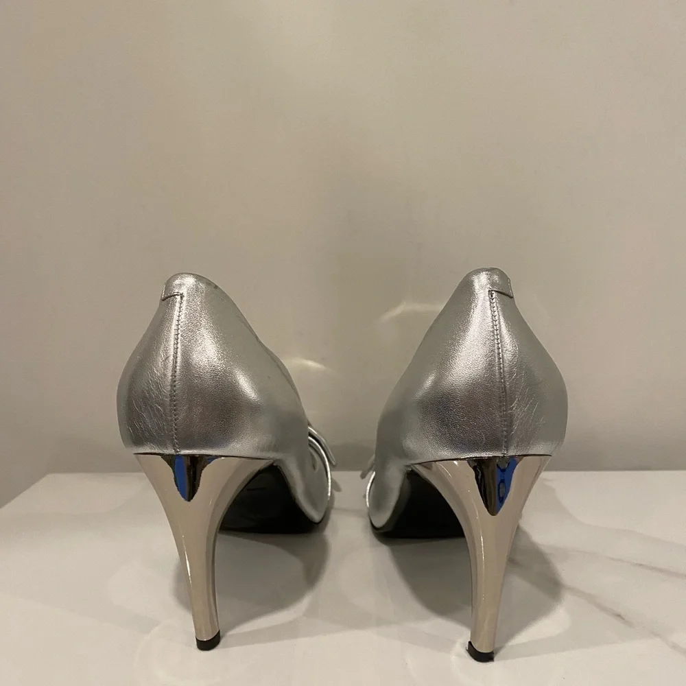 Roger Vivier Silver Buckle Heels - Picture 10 of 15